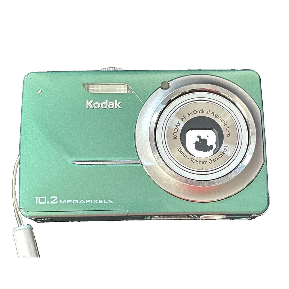 Kodak EasyShare M340 10.2MP Digital Camera Green With Battery and Case Tested